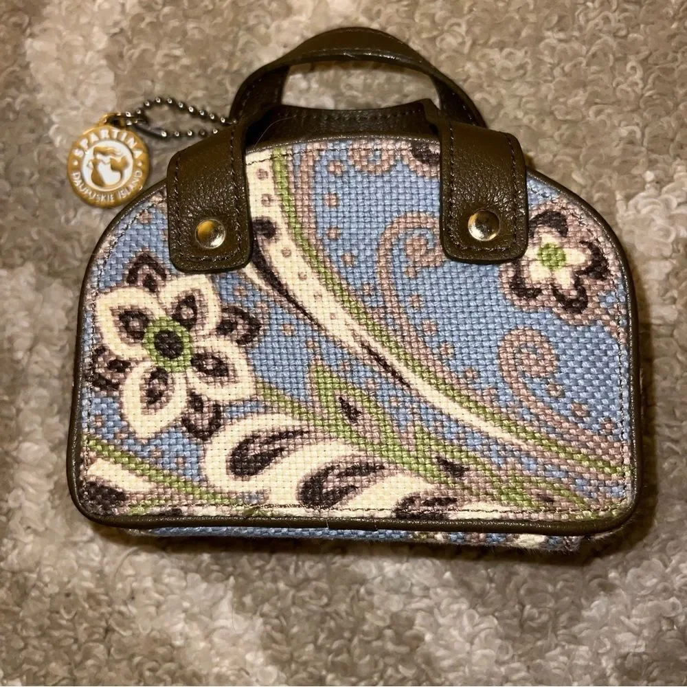 spartina Blue and Green Floral mini case